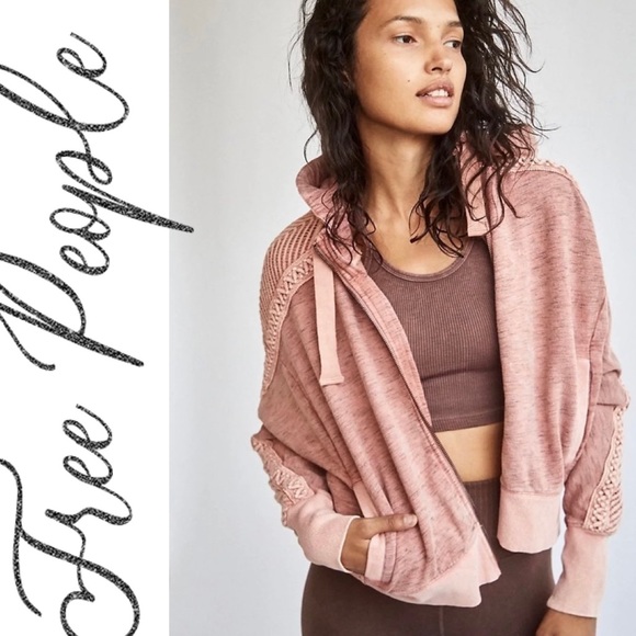 Free People Tops - NWT. Free People - Mountain High Cable Hoodie